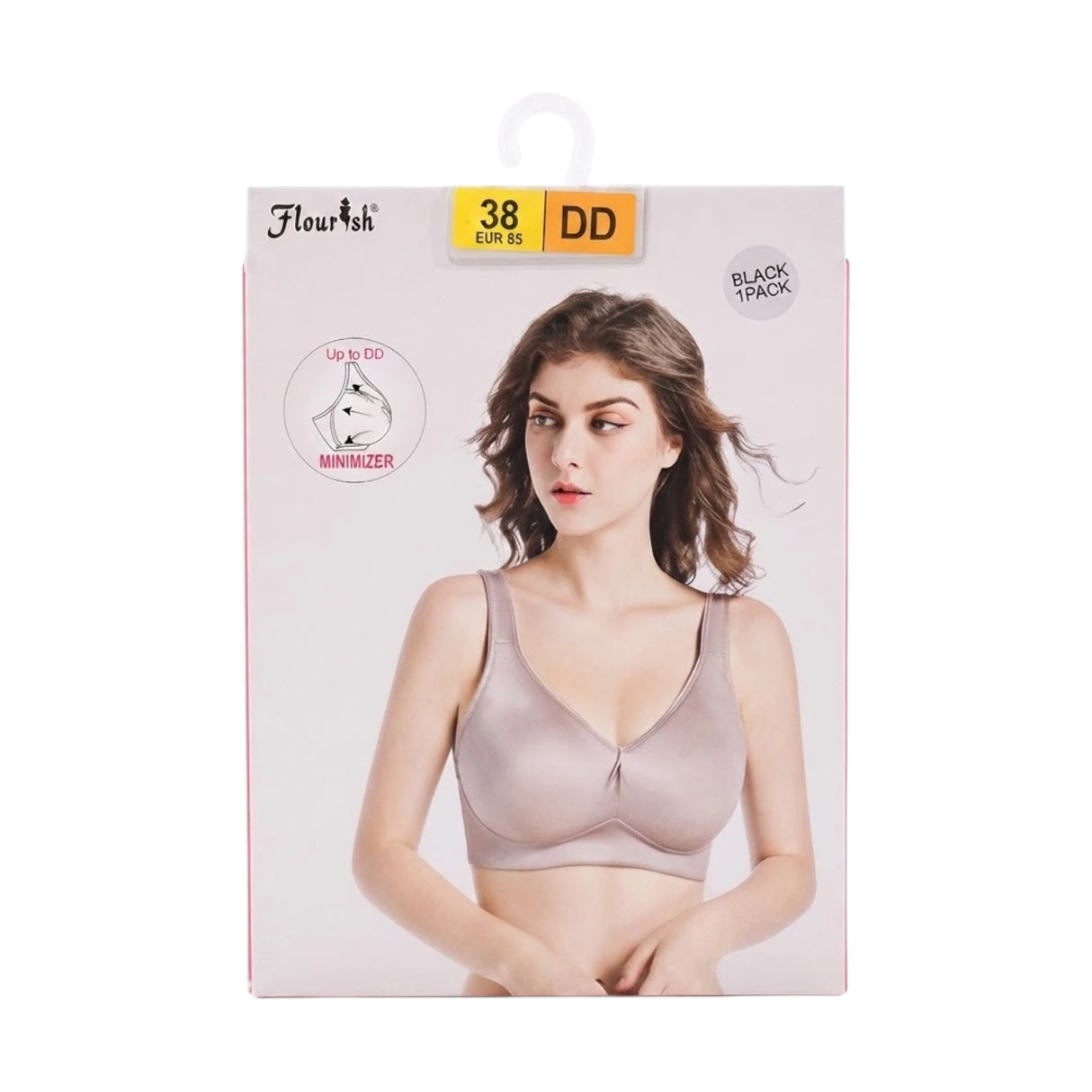 flourish bra minimizer black 38dd