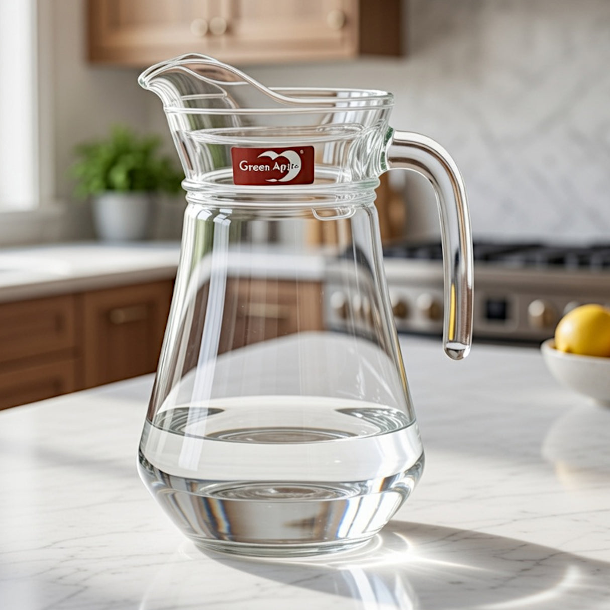 green apple glass jug 1.3l pak eh1002-1