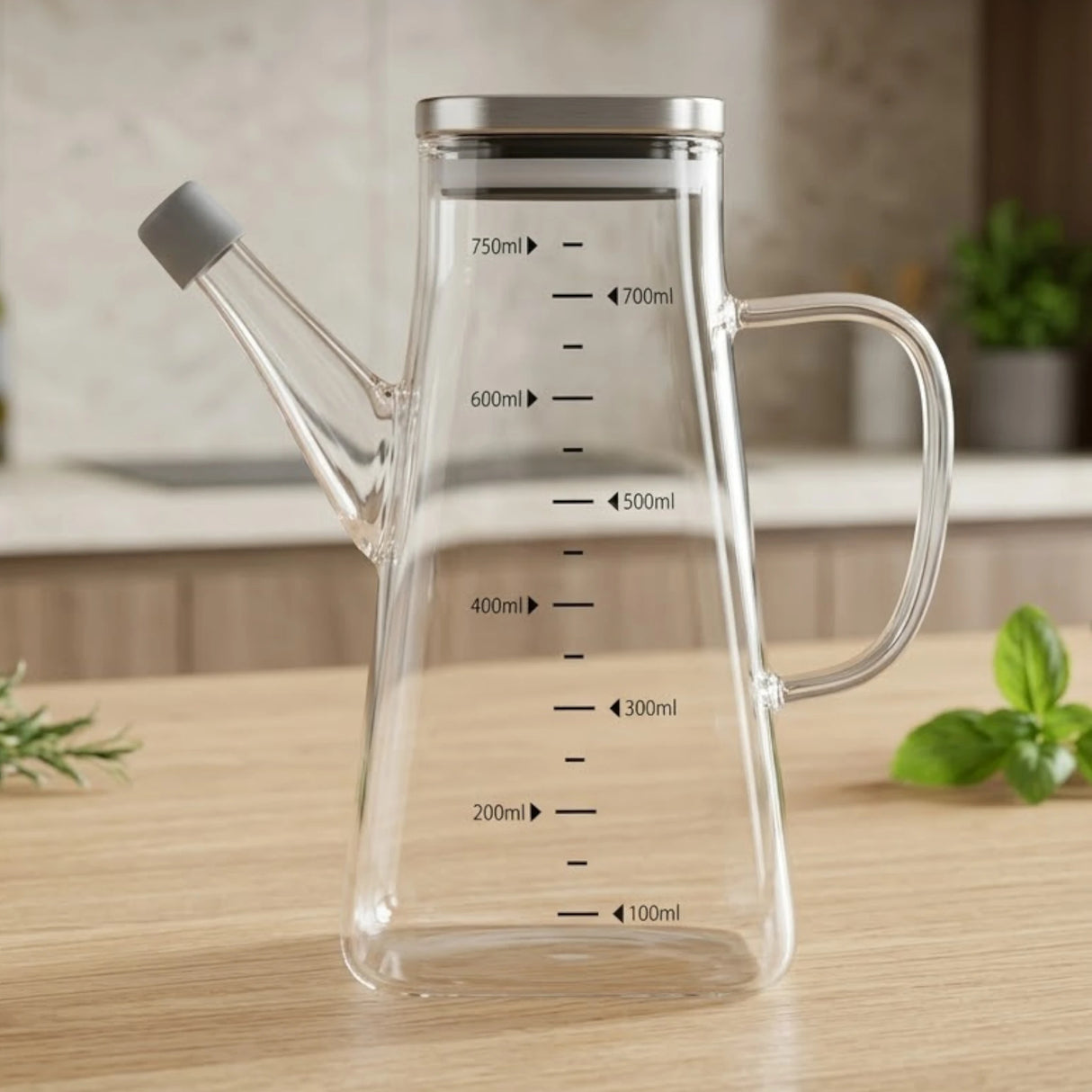glass oil jug 750ml china 8744