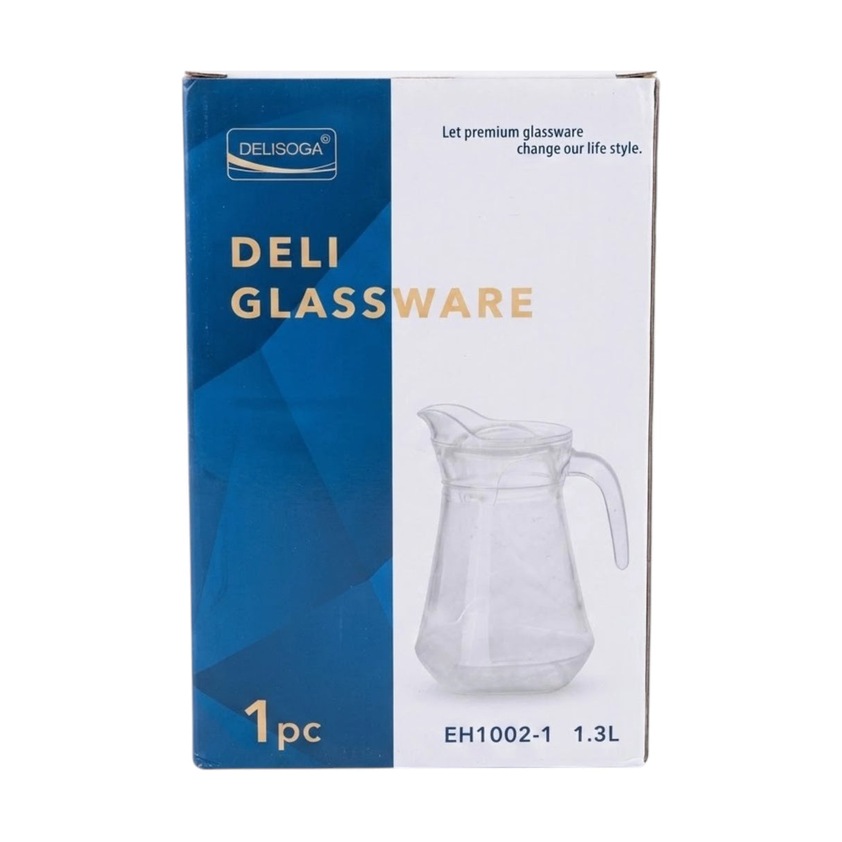 deli glass jug 1.3l pak eh1002-1