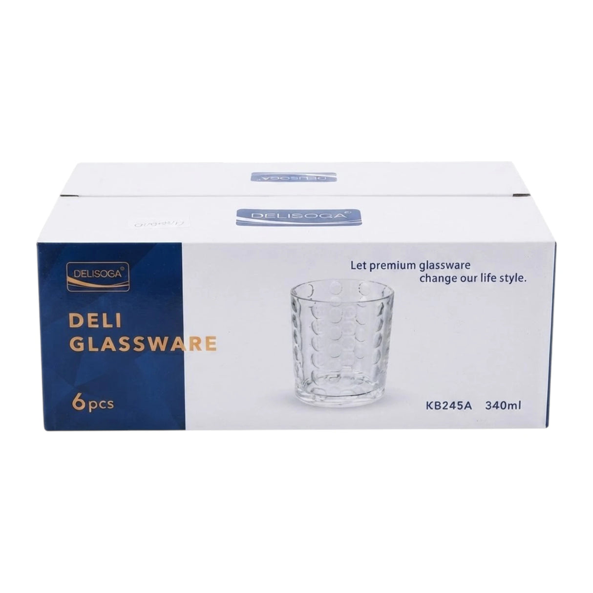deli glass tumbler 6pc pak kb245a