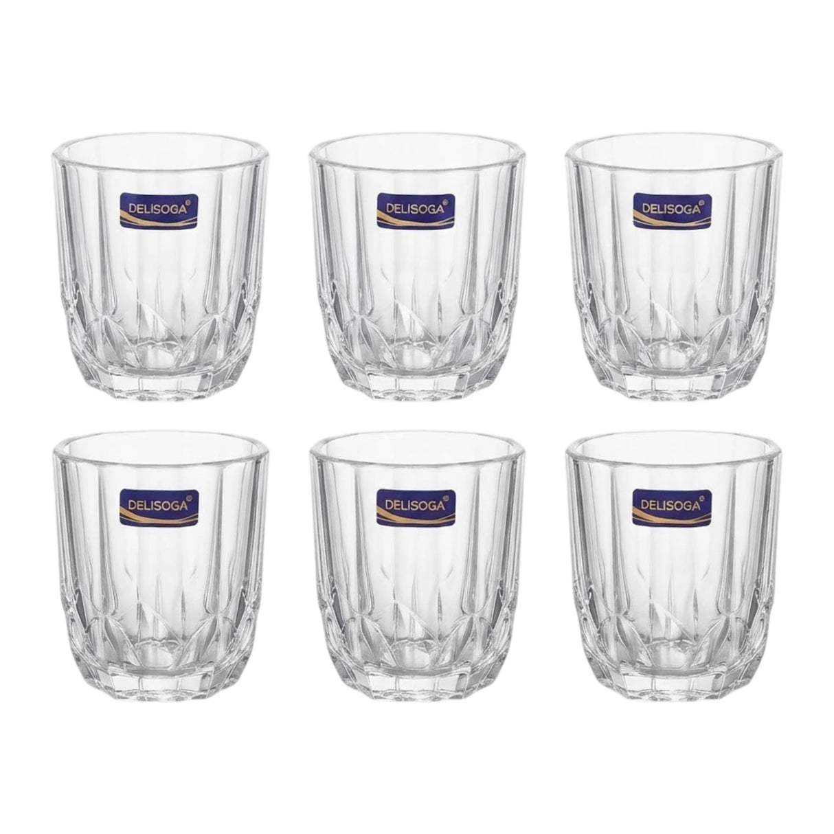 deli glass tumbler 6pc pak y6078