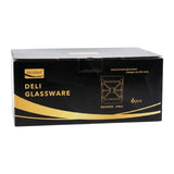 deli glass tumbler 6pc golden line pak dskb012r