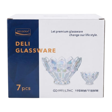 deli glass fruit set 7pc multi color pak gd1911/l7hc