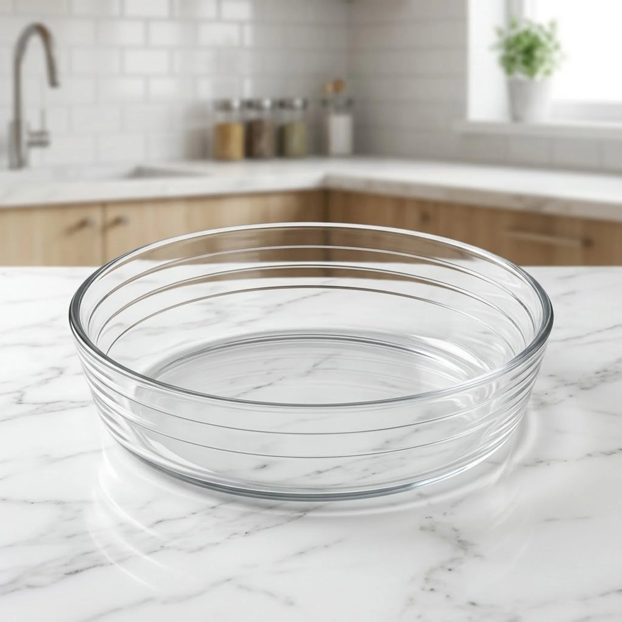 deli glass dish 9" round pak p141-9b