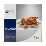 deli glass dish 10.5" round pak p141-10.5b