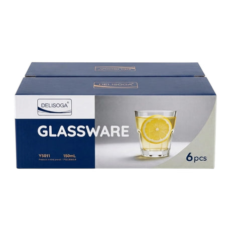 deli glass tumbler 6pc pak y5011