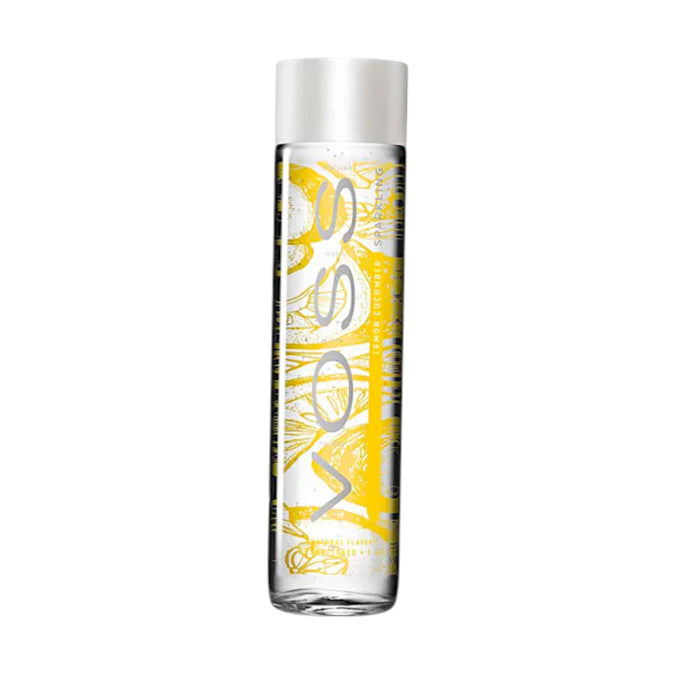 voss mineral water lemon cucumber 375ml norway