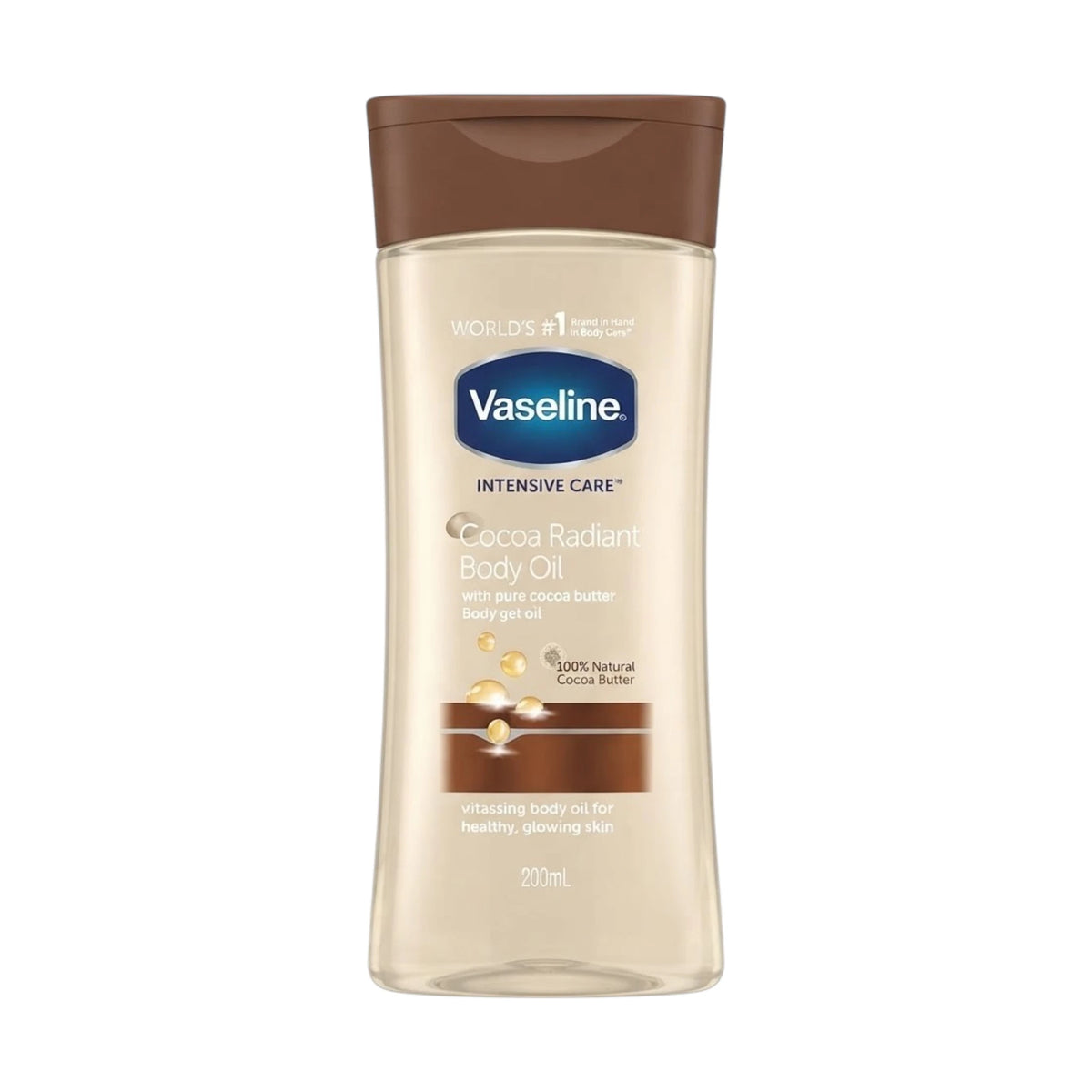 vaseline body oil cocoa radiant 200ml