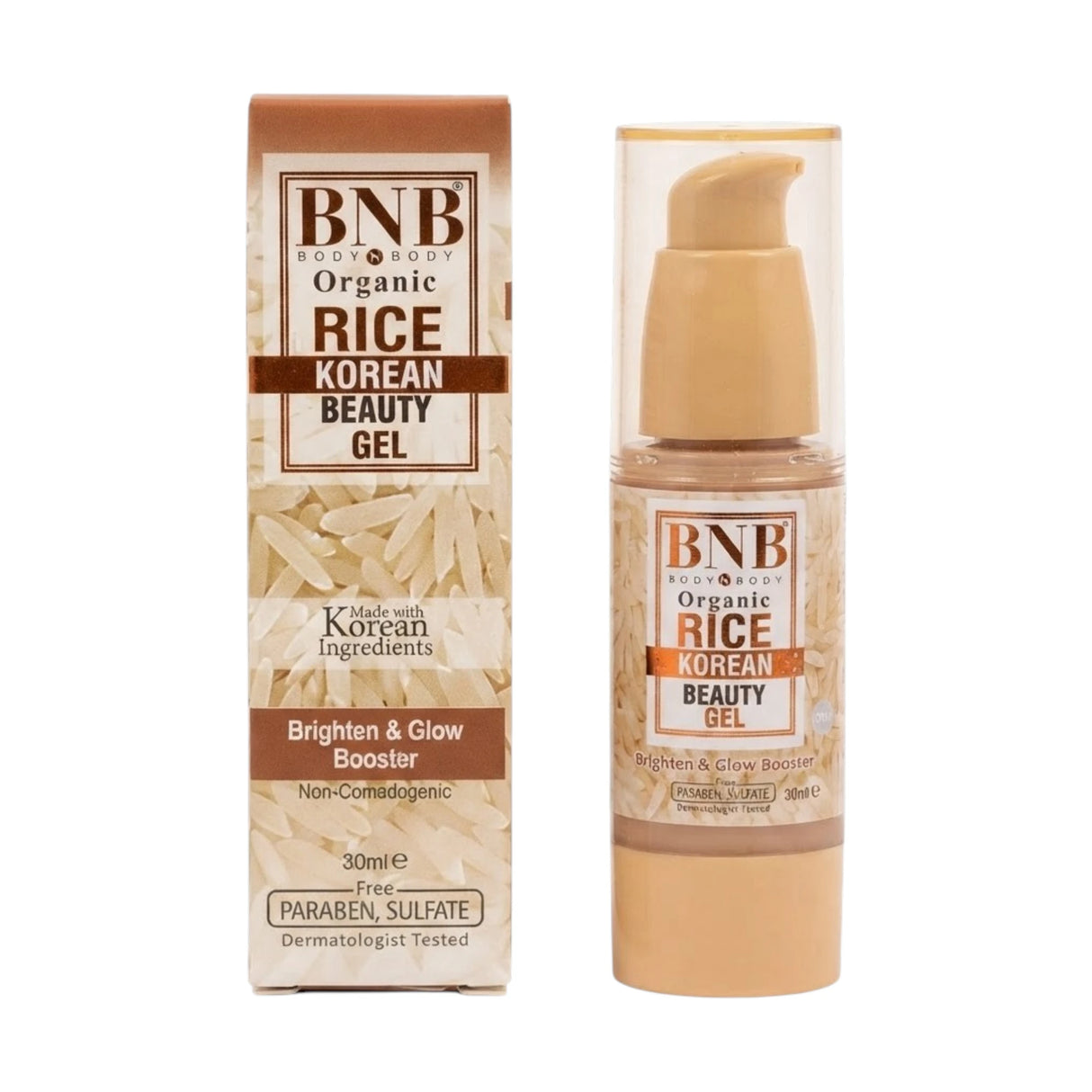 bnb beauty gel rice korean glow booster 30ml