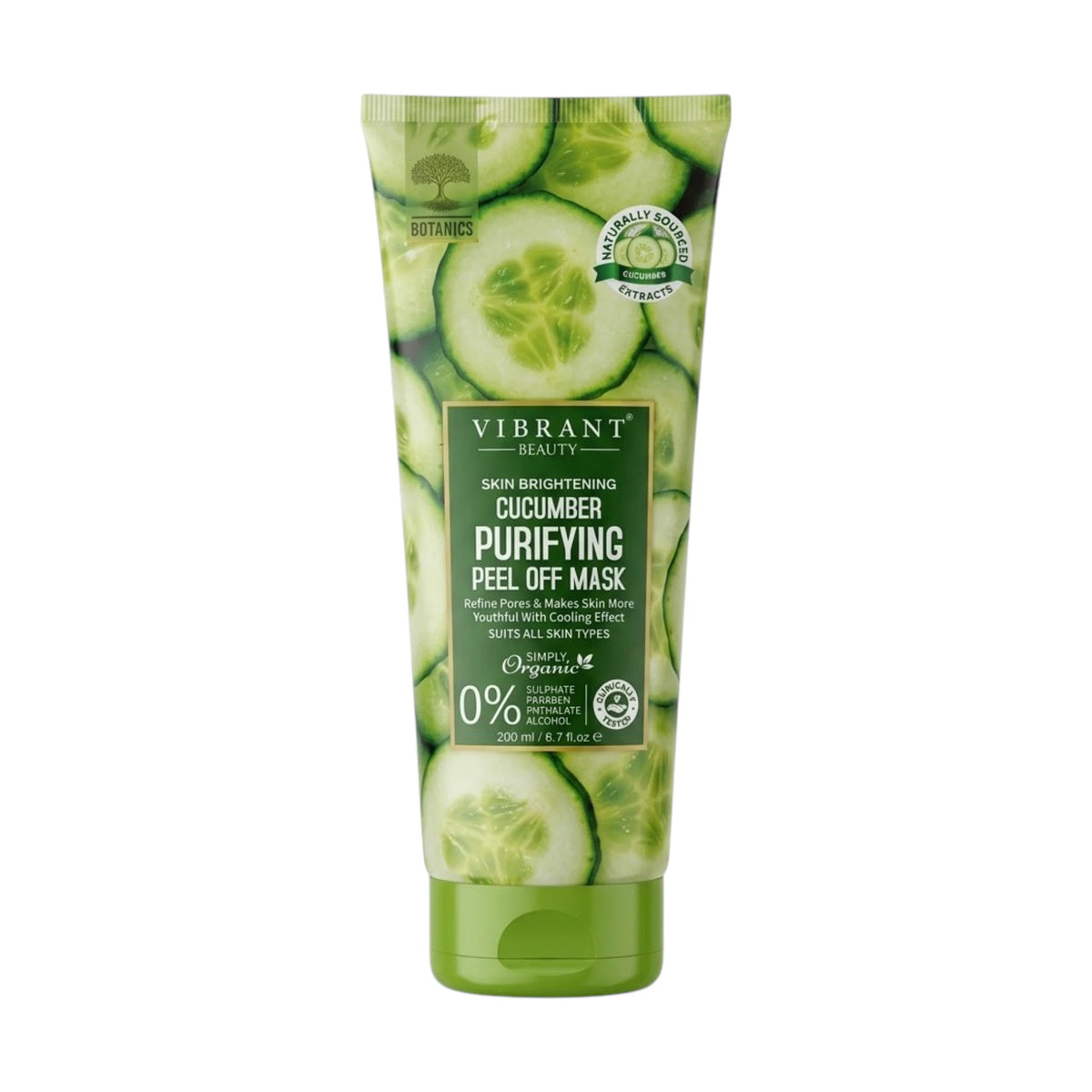 botanics peel off mask cucumber purifying 200ml
