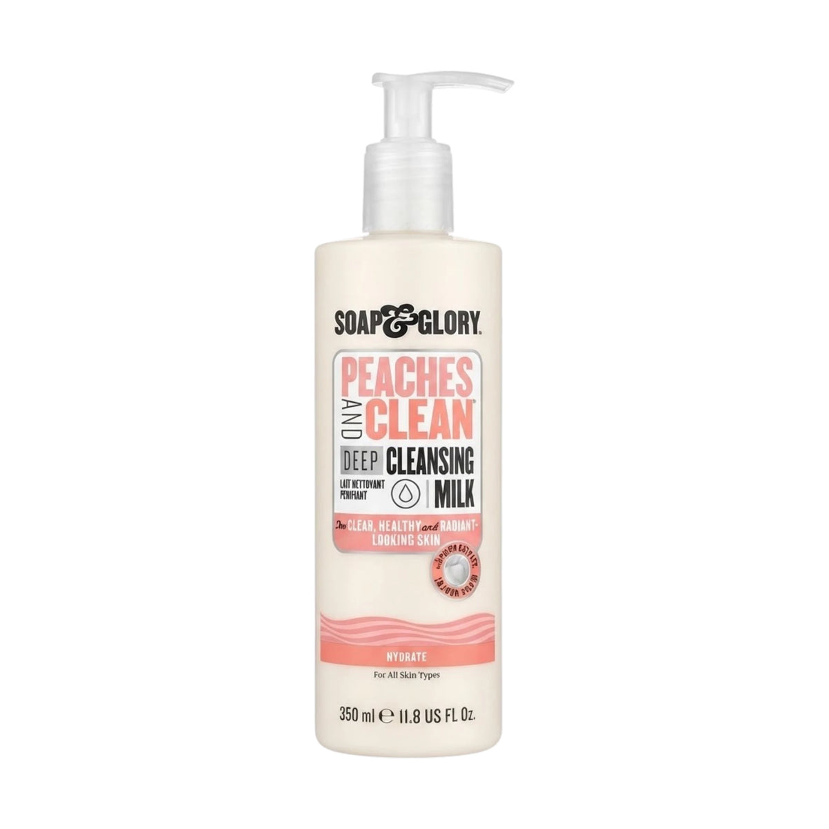 soap & glory cleansing milk peaches and clean 350ml