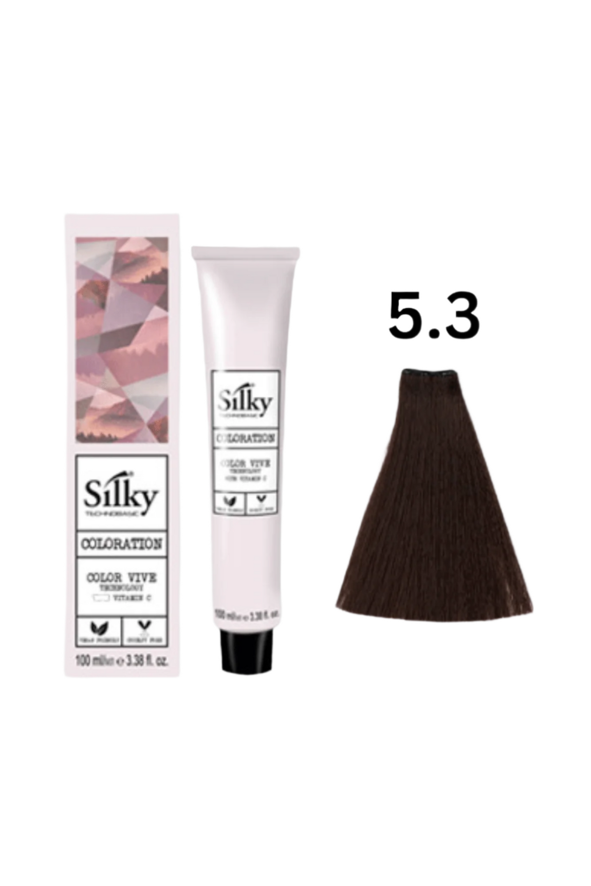 silky hair color 5.3 100ml