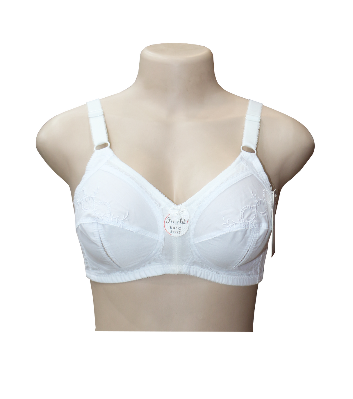 bra flourish citin white 34dd