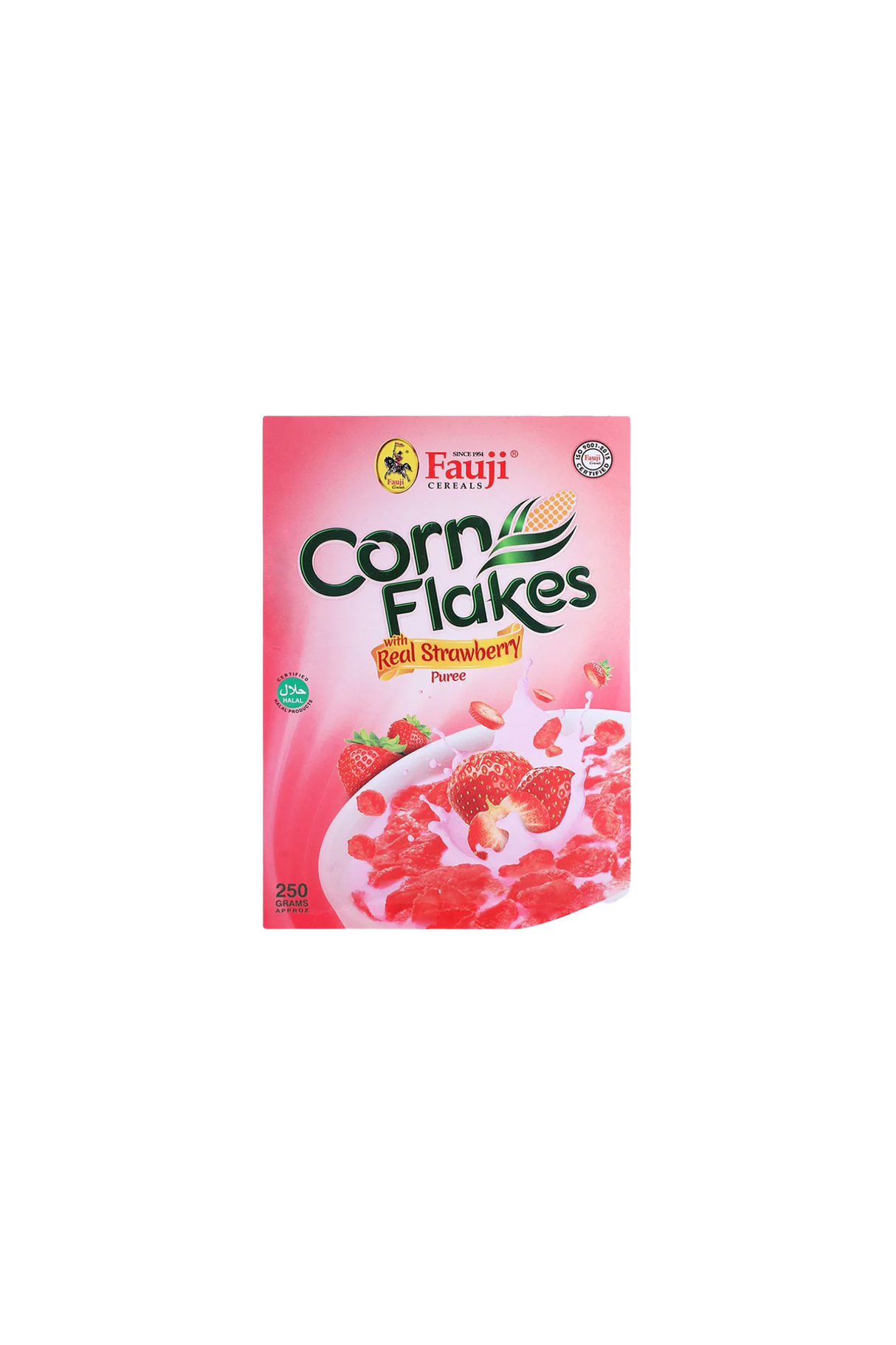 fauji corn flakes strawberry 250gram