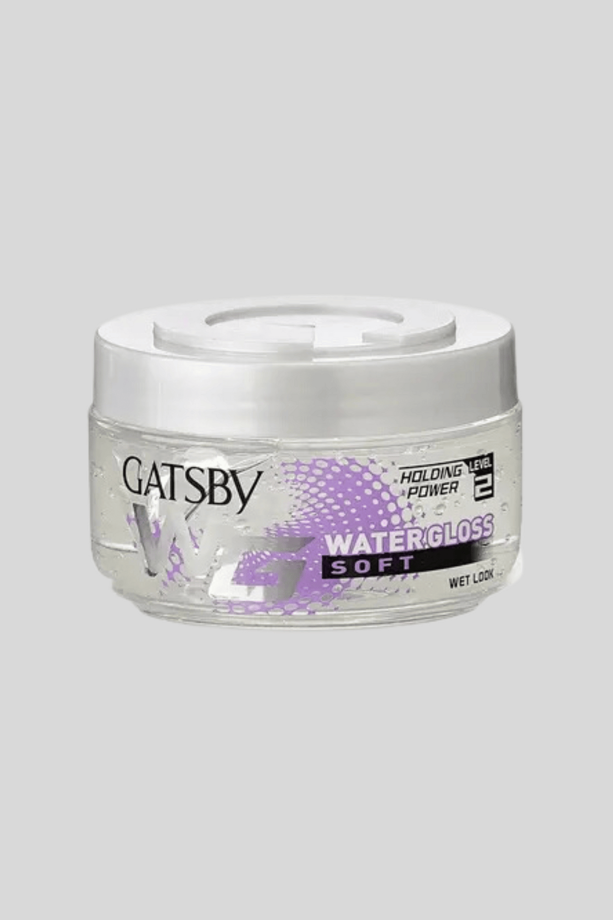 gatsby hair gel jar water gloss soft 150g