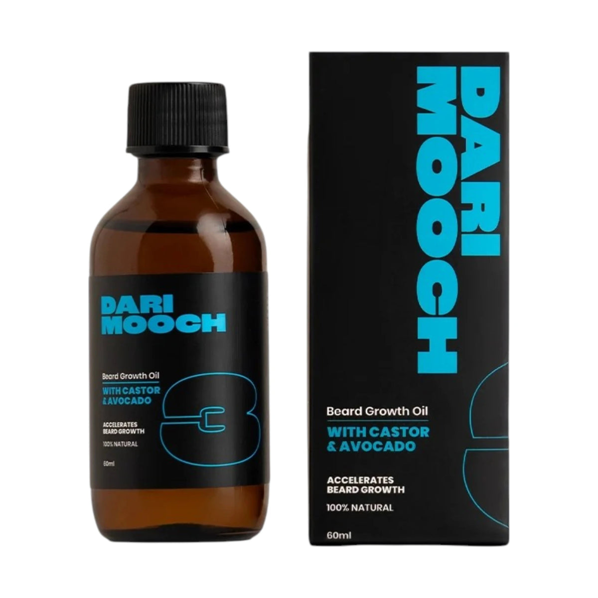 dari mooch beard oil castor & avocado 60ml