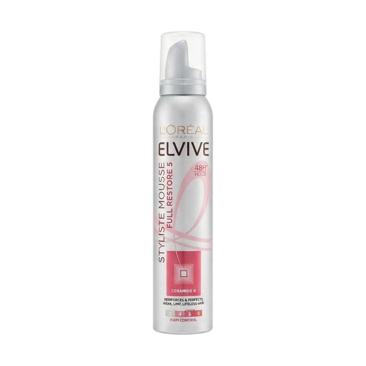 loreal elvive hair mousse 48h hold 04 firm control 200ml france