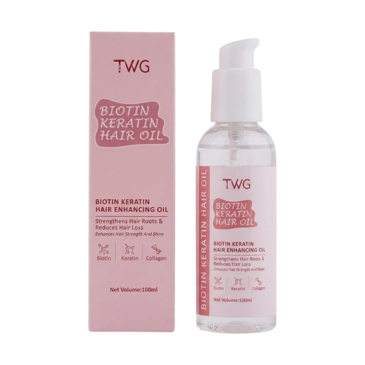twg biotin keratin hair oil 100ml china