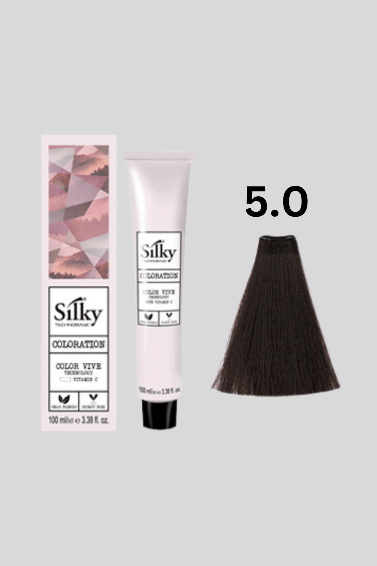 silky hair colour 5.0 100ml