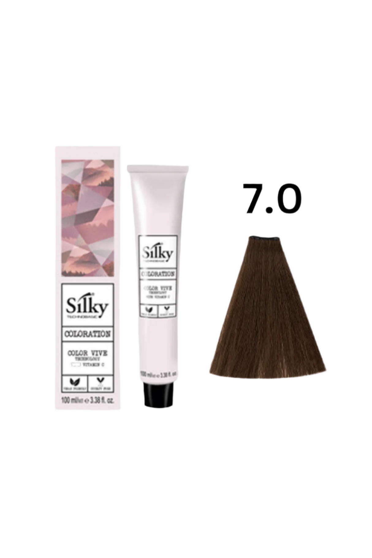 silky hair color 7.0 100ml