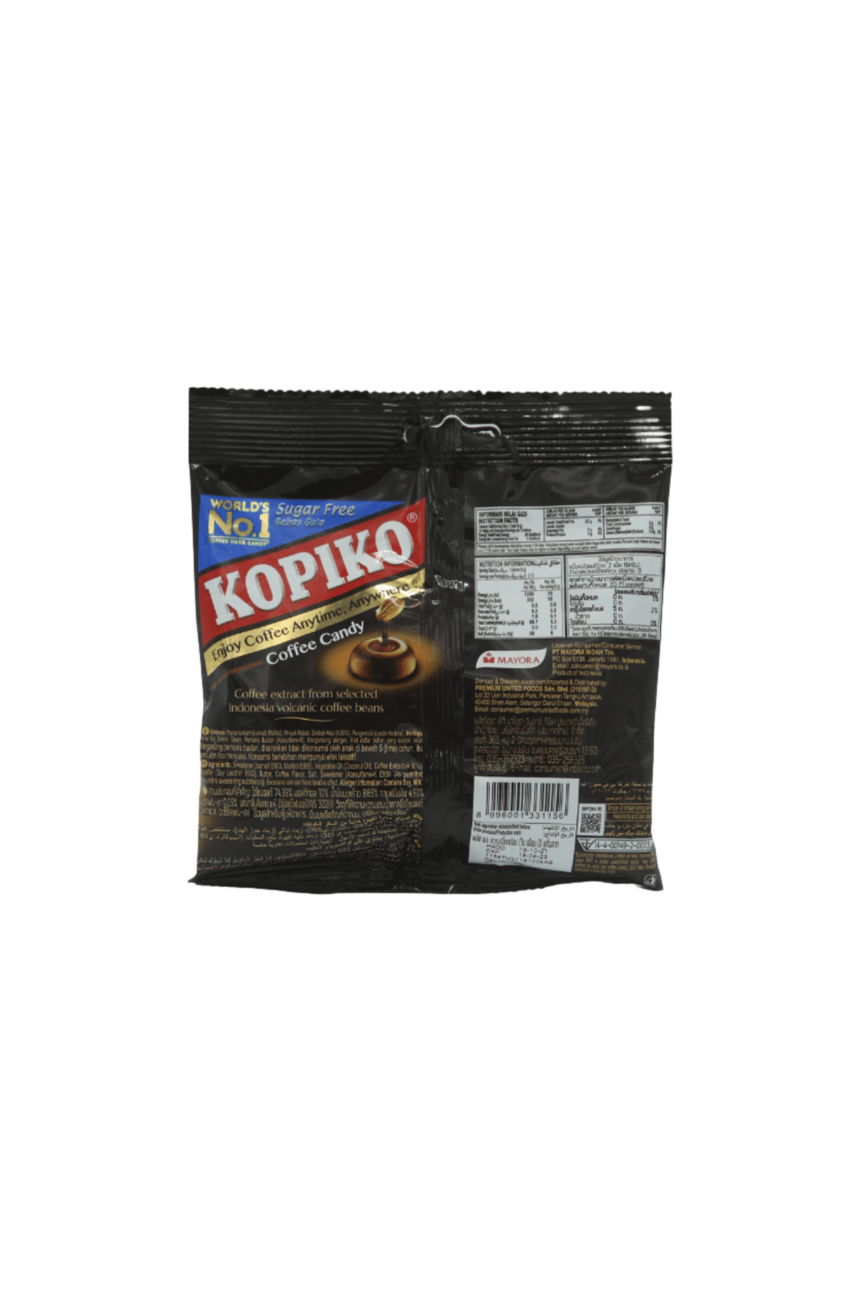 kopiko candy coffee sugar free 75g