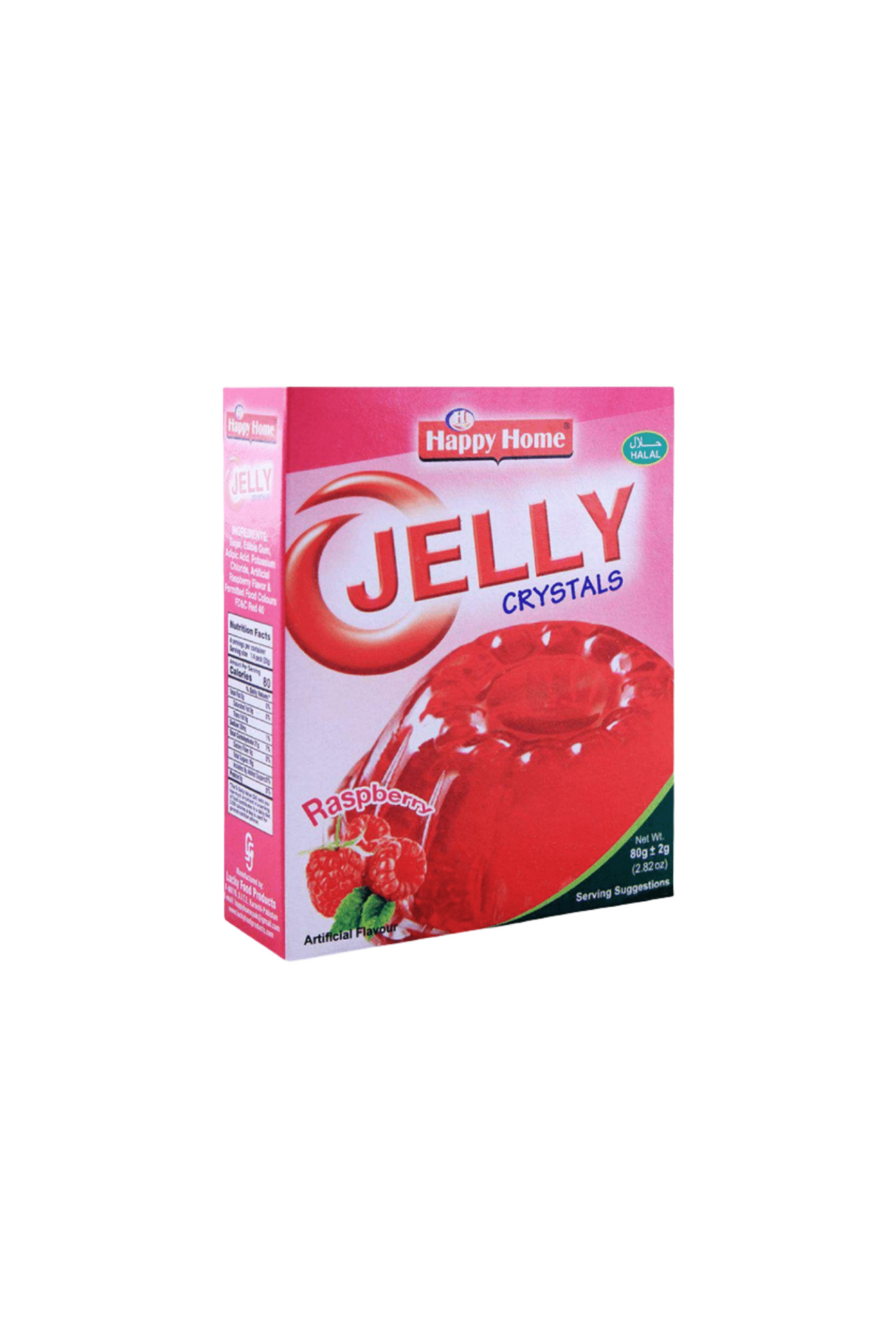 happy home jelly raspberry 80g