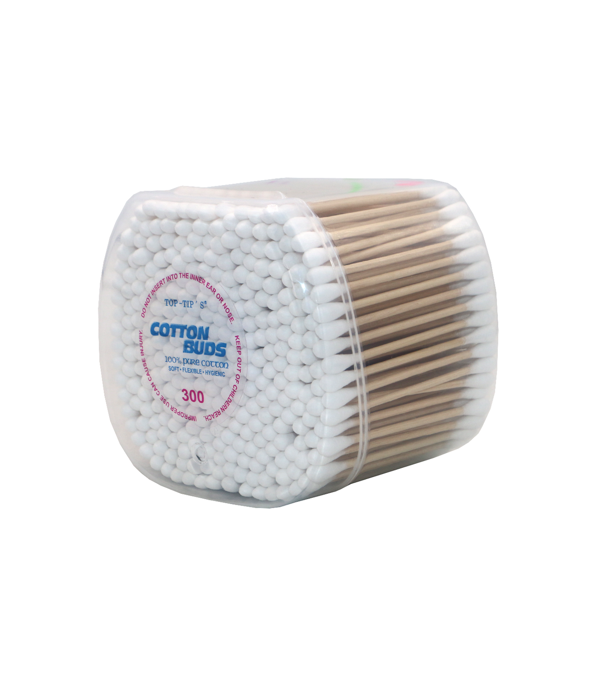 cotton bud wood 300pc jar
