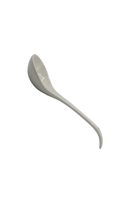 white ceramic curry spoon china