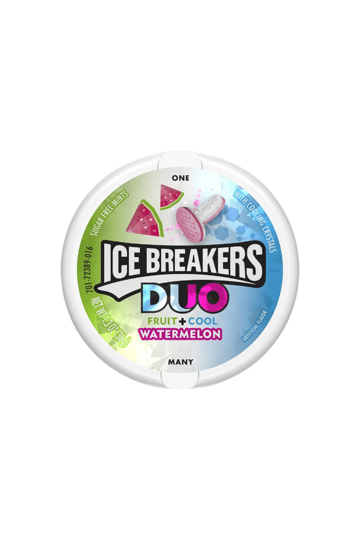 ice breakers duo gum fruit cool & watermelon 36g
