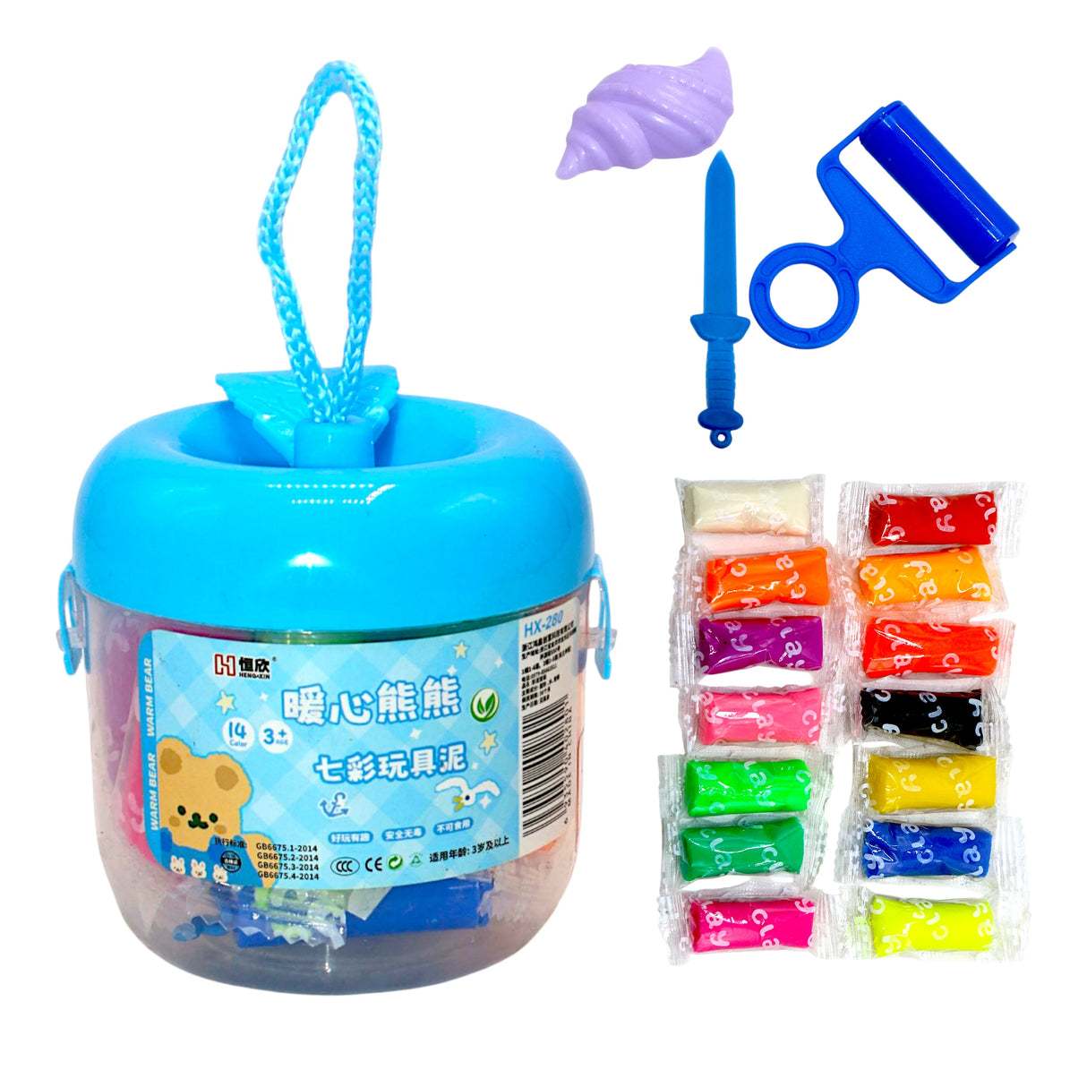 play dough 14 colors hx-280