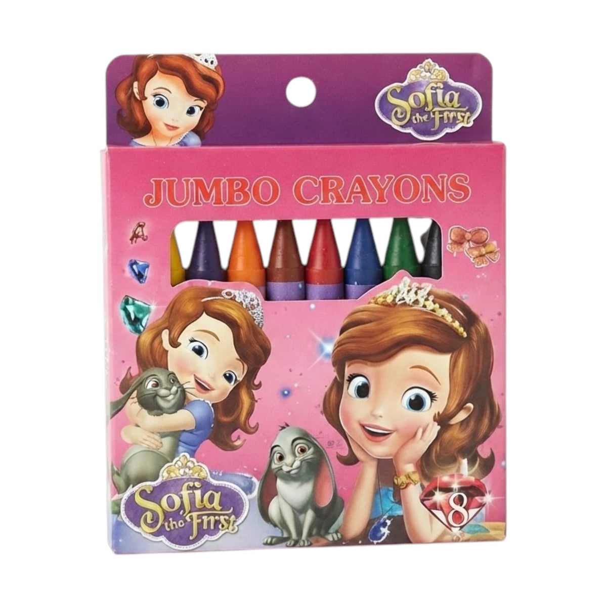 jumbo crayon mix character 8pc