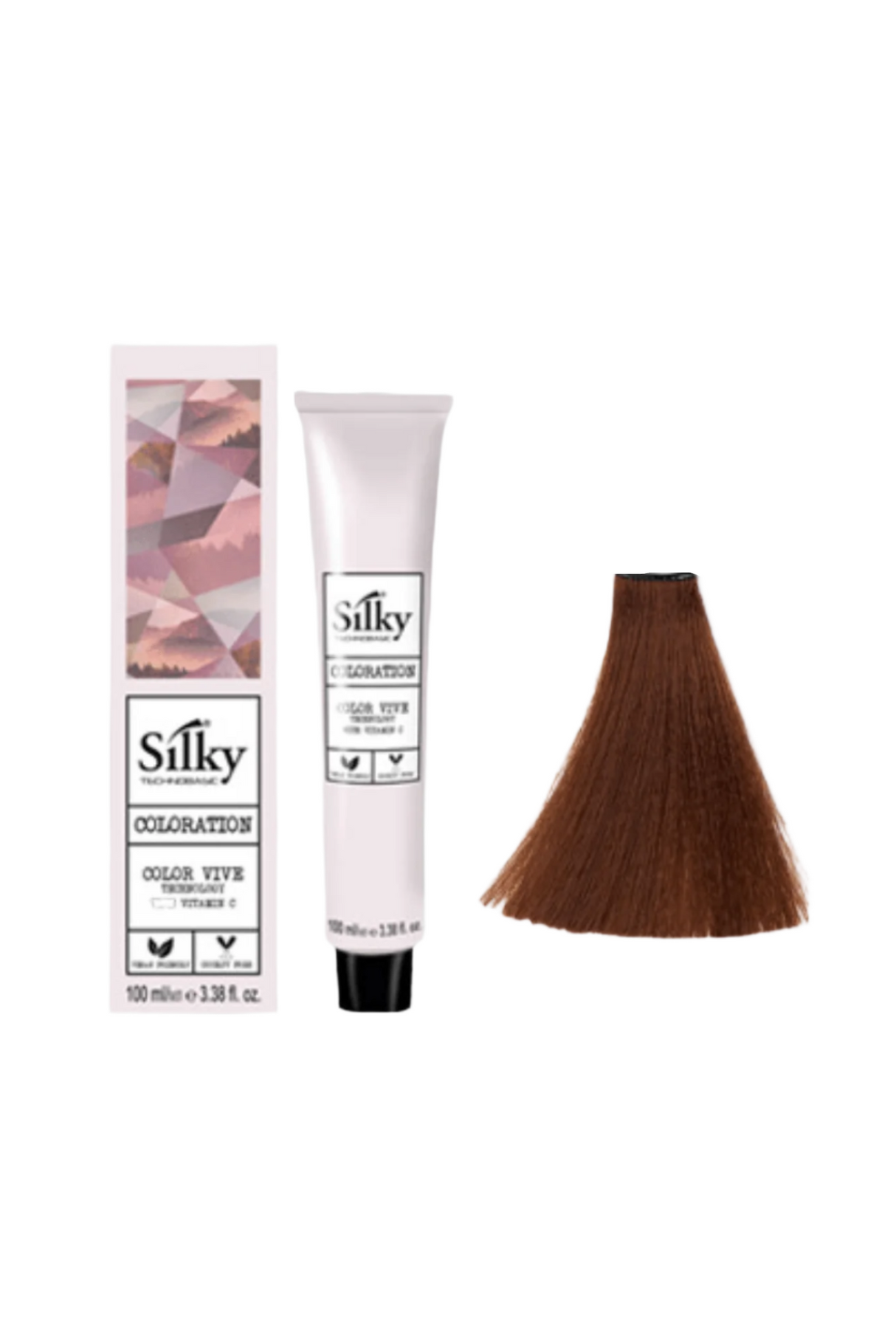 silky hair color 6.34 100ml