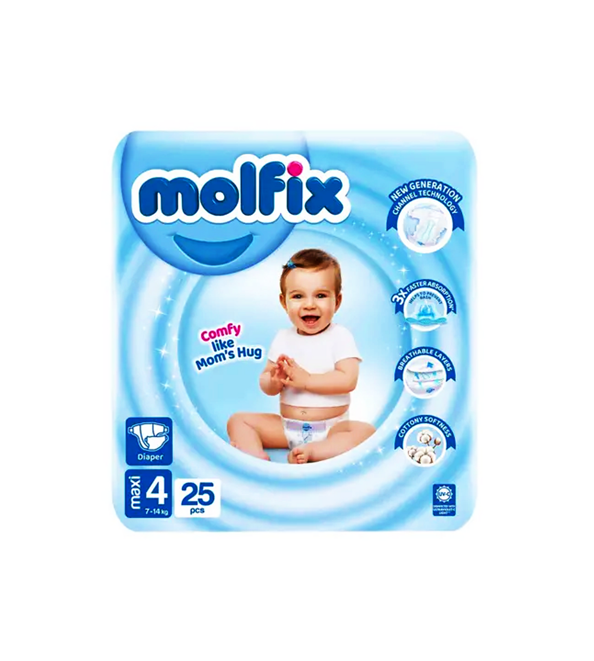 molfix diaper economy maxi 25pc