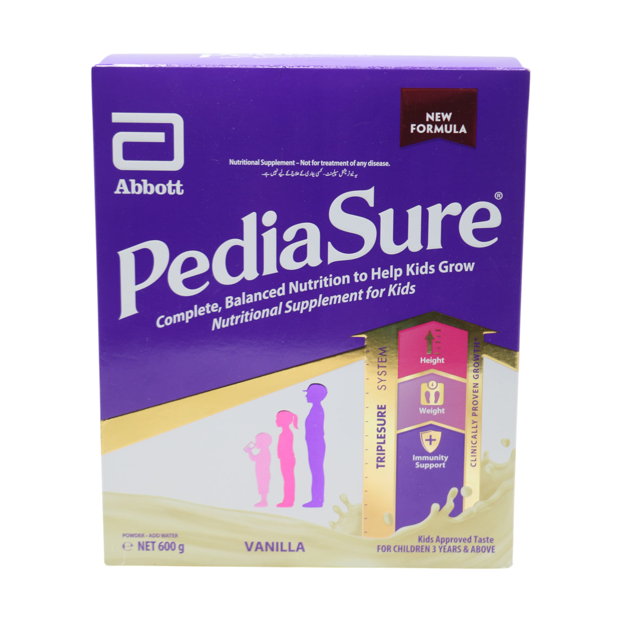 pediasure milk powder vanilla 600g sp