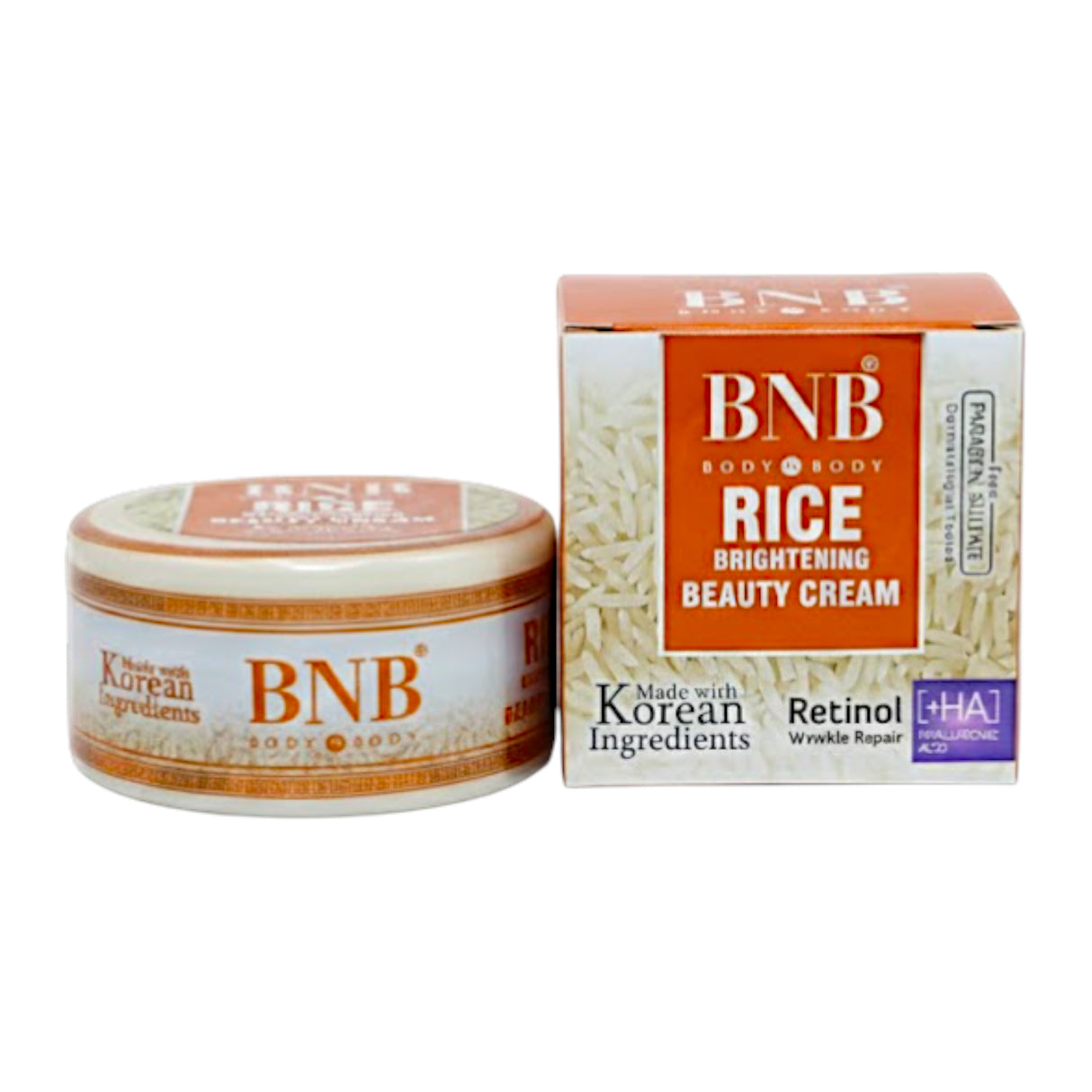 bnb rice beauty cream 18g pak