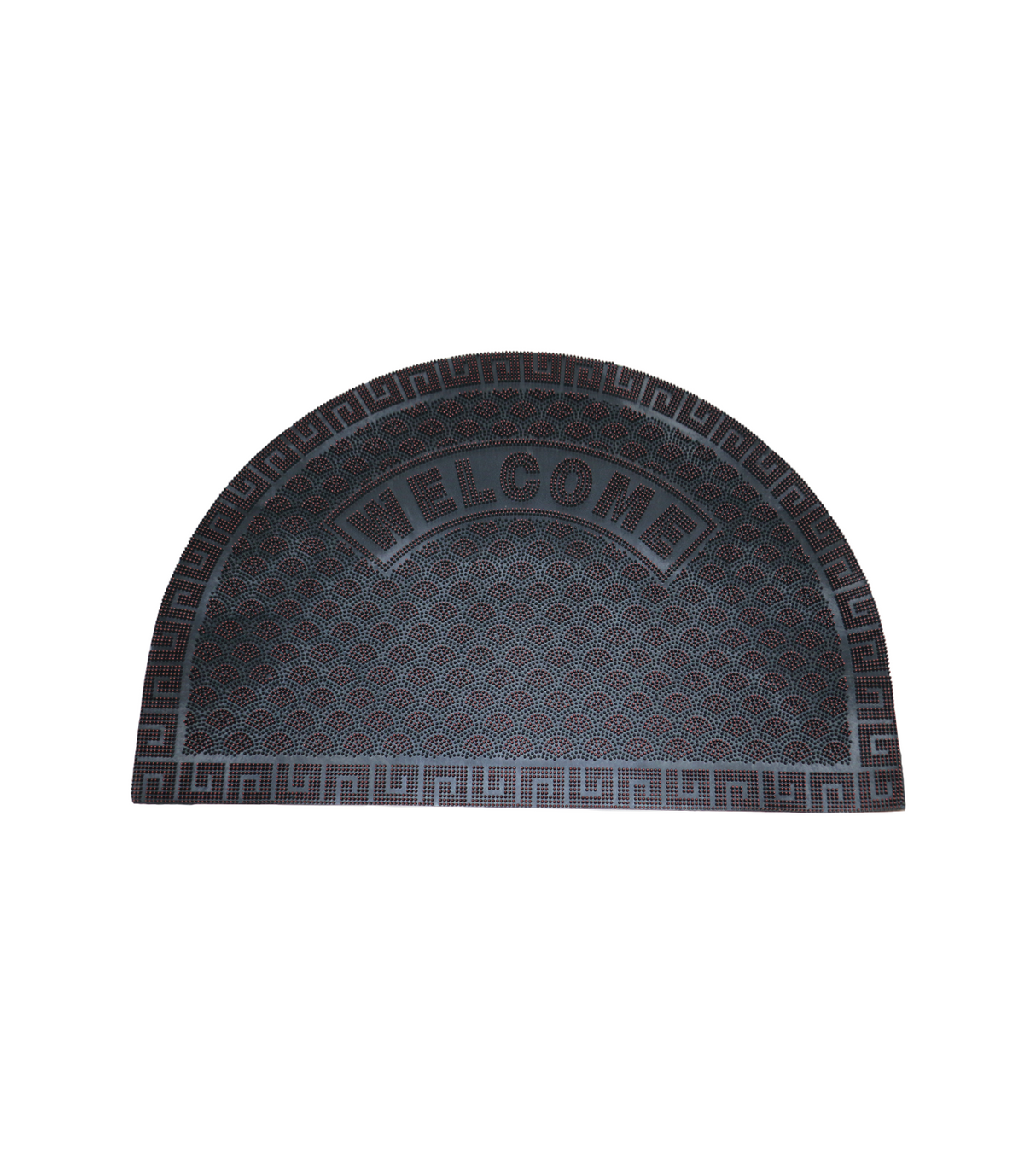 rubber foot mat 39x59 d shape red china