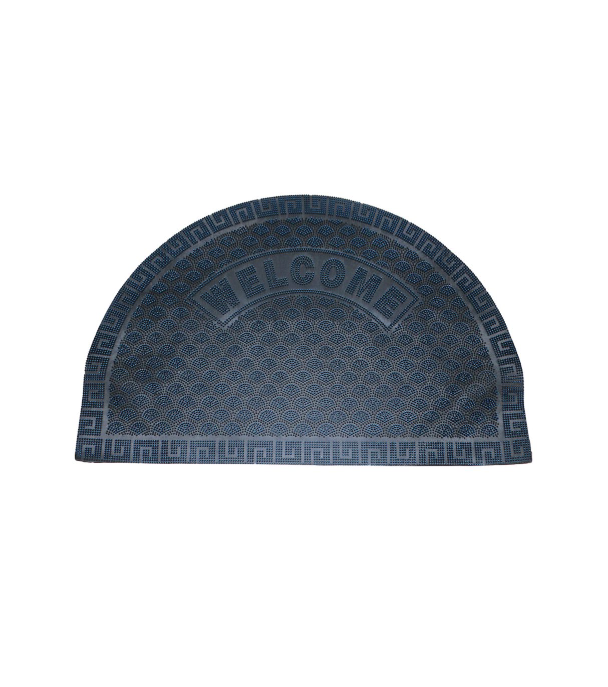 rubber foot mat 39x59 d shape red china