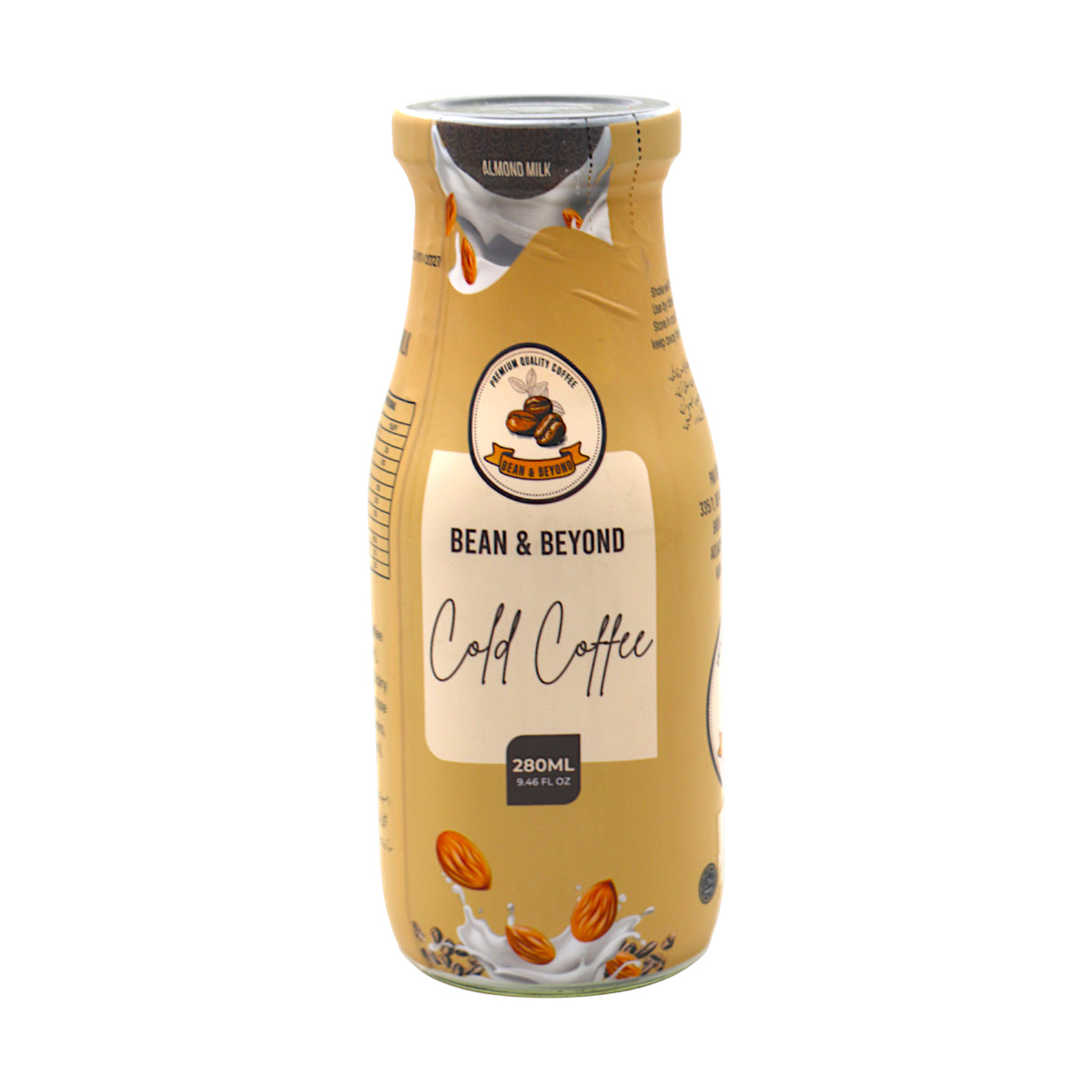 bean & beyond cold coffee almond milk 280ml