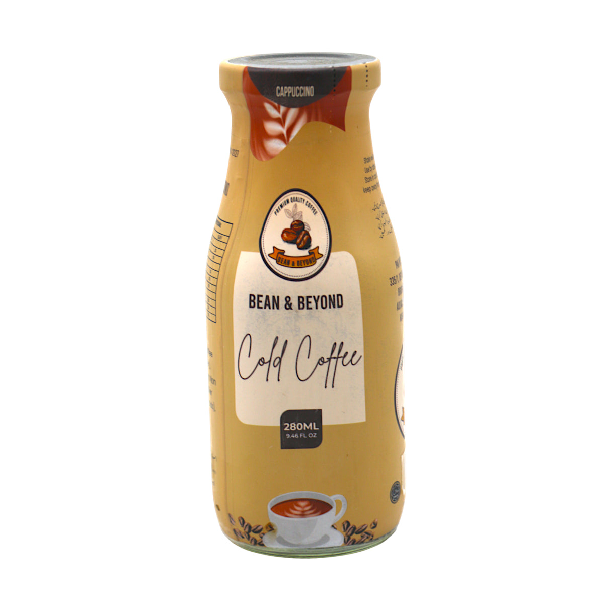 bean & beyond cold coffee cappuccino 280ml