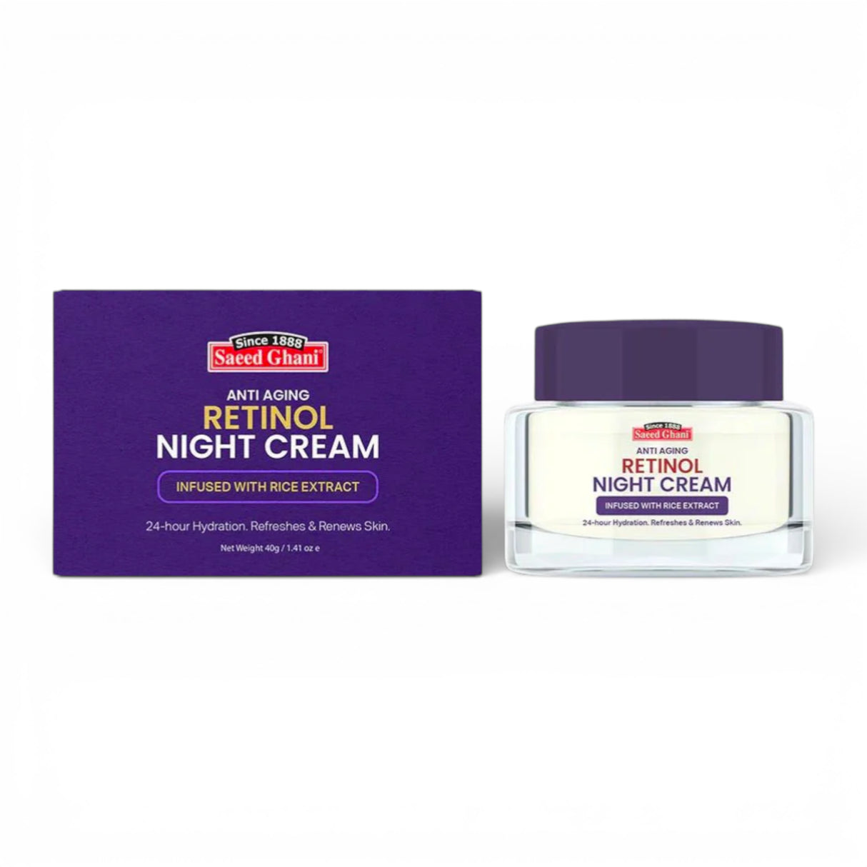 saeed ghani retinol night cream 40g pak