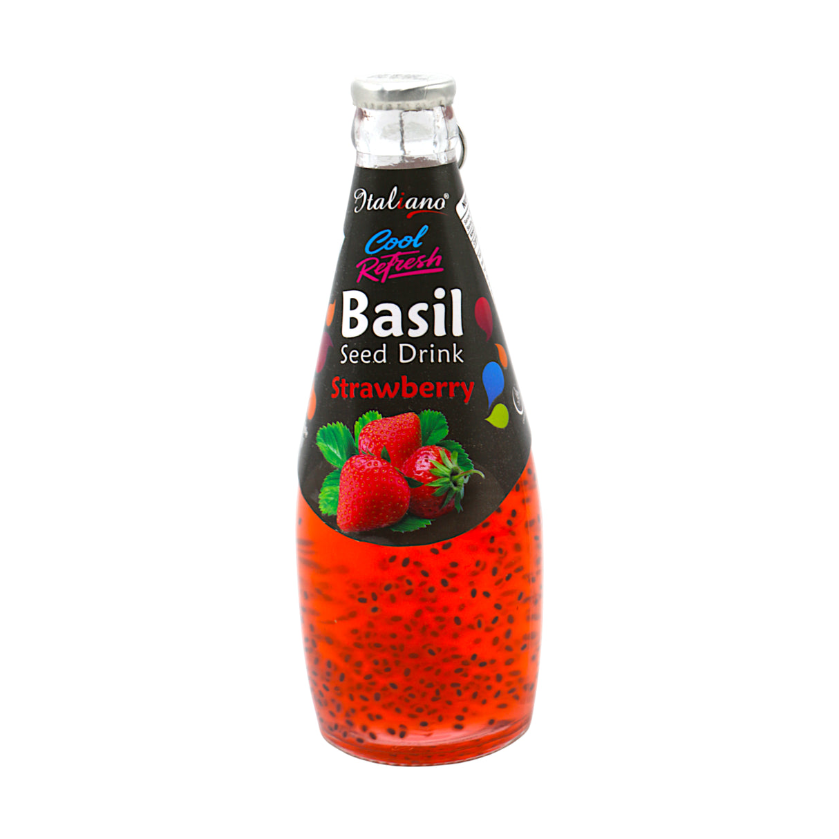 italiano basil seed drink strawberry 290ml