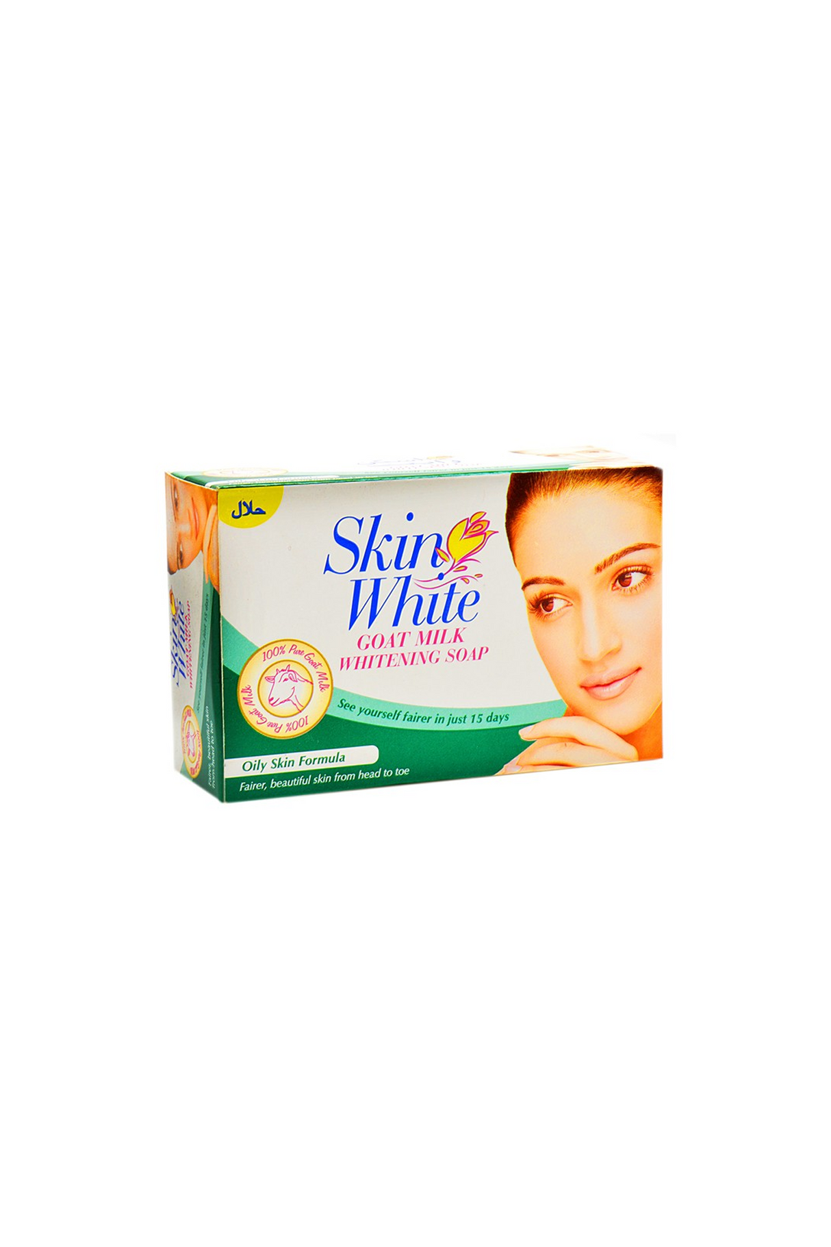skin white goat milk soap green 100g
