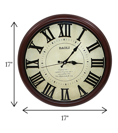 wall clock dark oak china