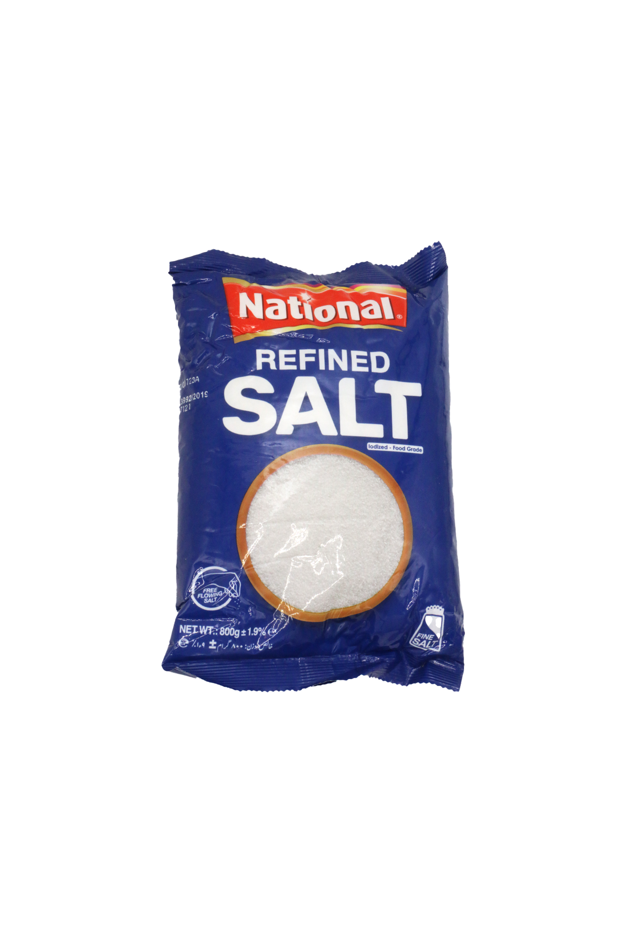 national refined salt 800g