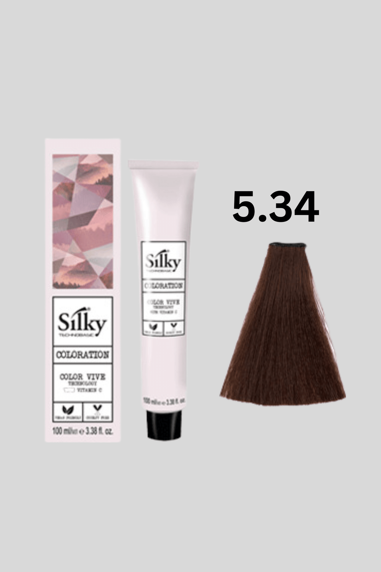 silky hair colour 5.34 100ml