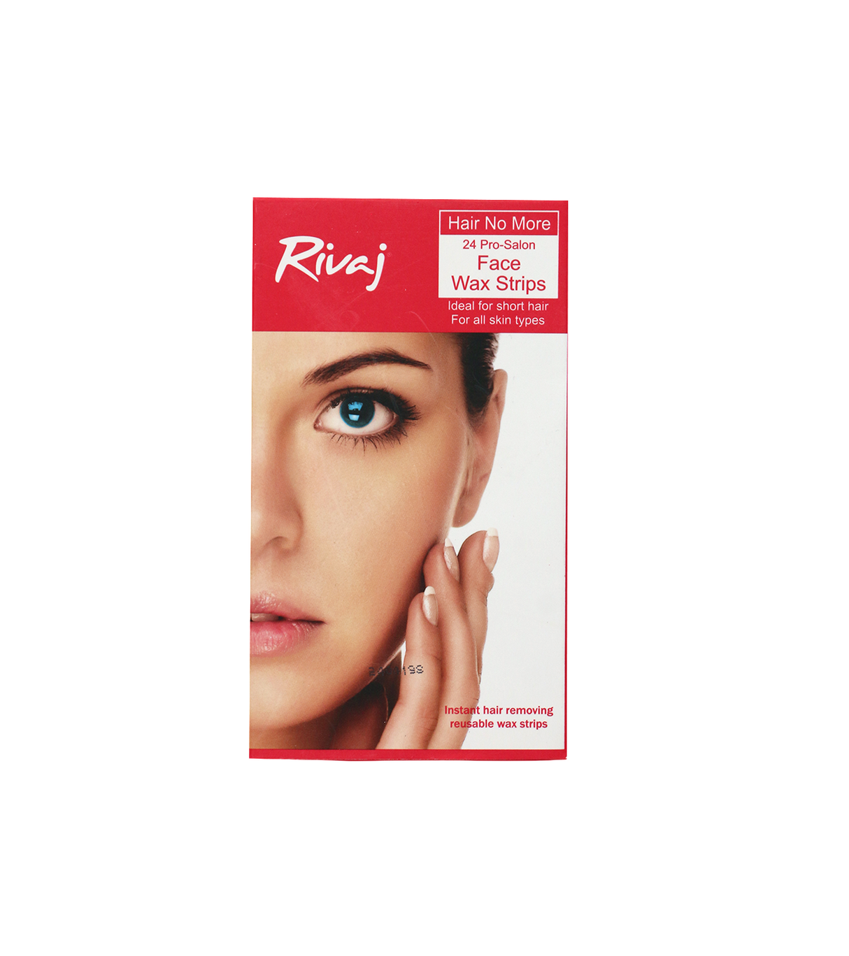 rivaj face wax strip regular 24p