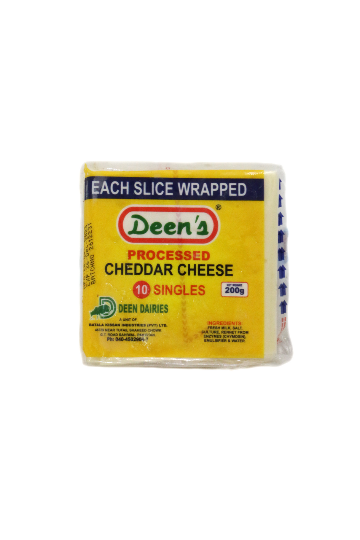 deens processed slice cheese 200g