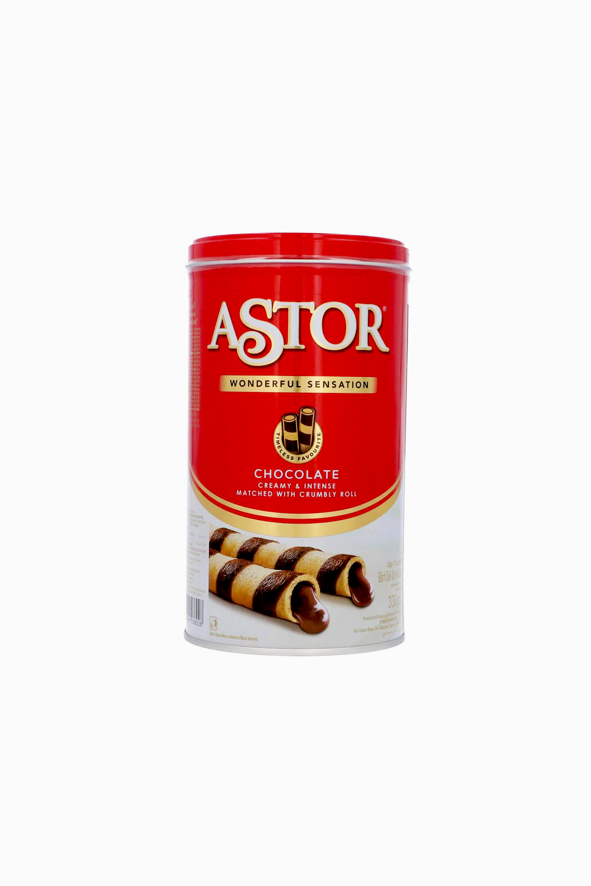 astor wafer roll chocolate 330g indonesia