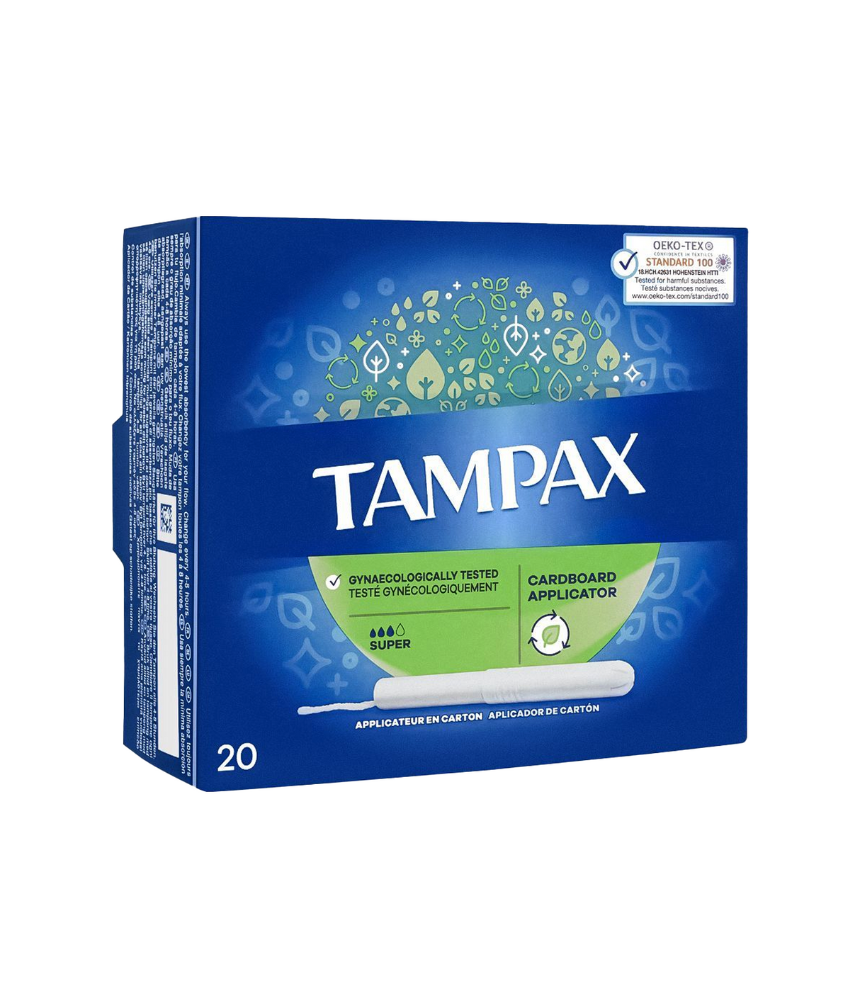tampax pad cardboard applicator super  20pc